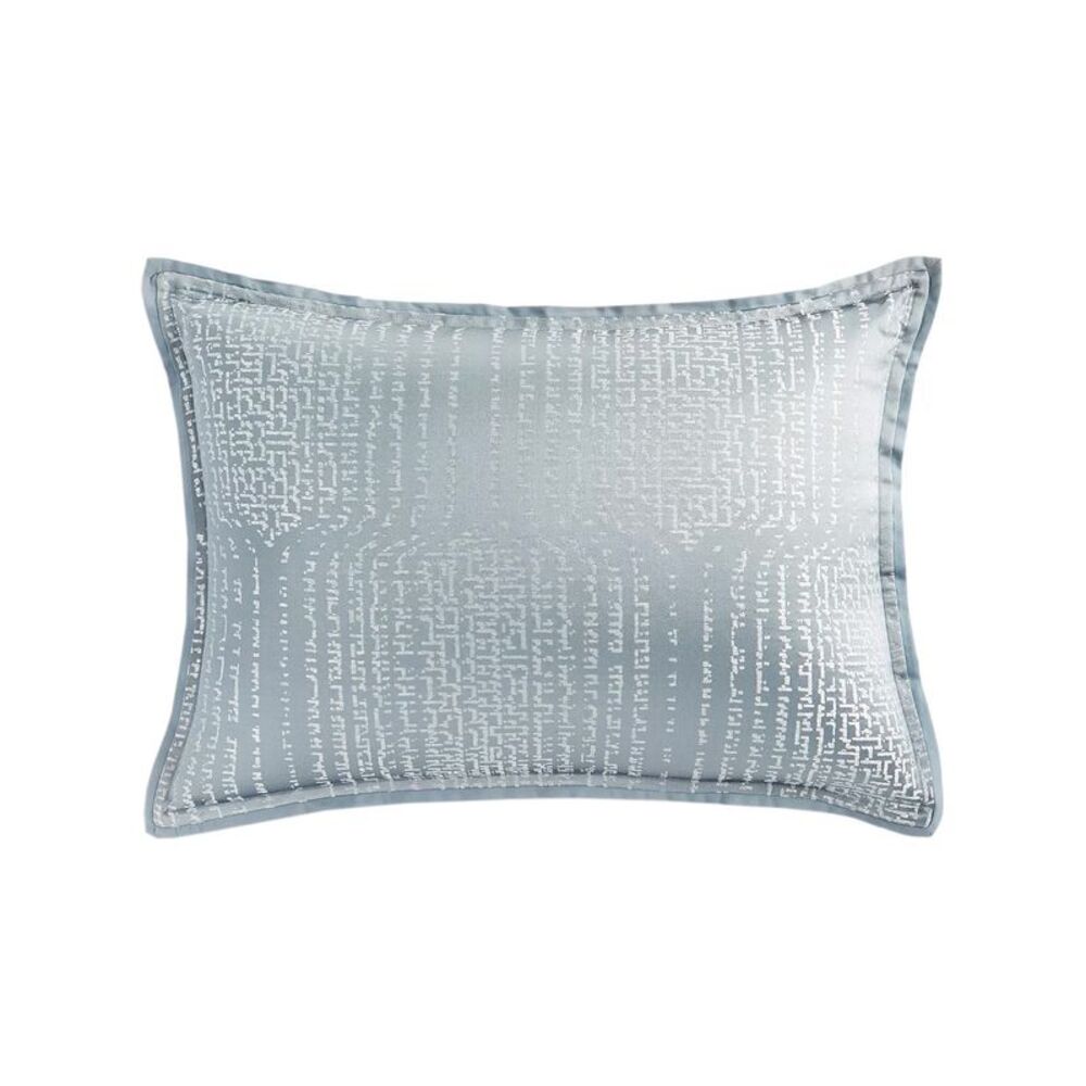 Hudson Park Collection Faded Geometric Standard Sham Slate - NWT $130